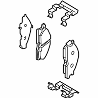 OEM 2007 Nissan Armada Front Disc Brake Pad Kit - D1060-ZC027