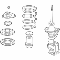 OEM 2010 Honda Element Shock Absorber Assembly, Left Front - 51602-SCV-A83