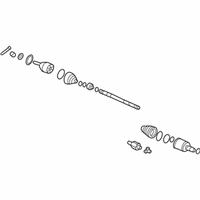 OEM 2003 Hyundai Elantra Shaft Assembly-Drive, LH - 49501-2D513