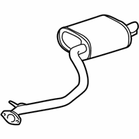 OEM 2014 Lexus IS250 Exhaust Tail Pipe Assembly - 17430-31D00