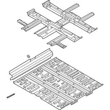 OEM 2022 Hyundai Ioniq 5 PANEL ASSY-FLOOR, CTR - 65100-GI000