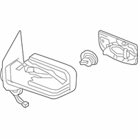 OEM 2019 Nissan Titan XD Mirror Assembly-Outside LH - 96302-9FT3E