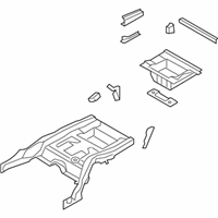 OEM BMW 760Li Trunk Floor - 41-11-7-344-259