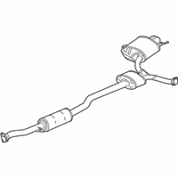 OEM 2016 Acura RLX Muffler, Passenger Side Exhaust - 18307-TY3-A01