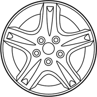 OEM 2003 Ford Taurus Wheel, Alloy - 3F1Z-1007-AA