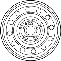 OEM 2017 Kia Forte5 Wheel Assembly-Steel - 52910B0900