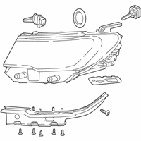 OEM 2017 Jeep Compass Headlamp - 55112714AG