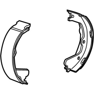 OEM 2021 Chevrolet Silverado 2500 HD Park Brake Shoes - 84523897