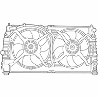 OEM 2002 Chrysler 300M Cooling Fan Assembly - 4596402AA