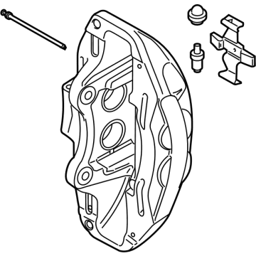 OEM 2018 BMW 740i xDrive Brake Caliper Right - 34-11-6-891-304