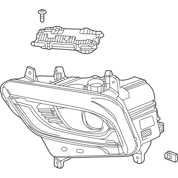 OEM Buick Enclave Headlamp Assembly - 84848266