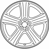 OEM 2010 Toyota Corolla Wheel, Alloy - 42611-02A20
