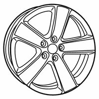 OEM 2015 Jeep Grand Cherokee Aluminum Wheel - 5LD111Z0AB