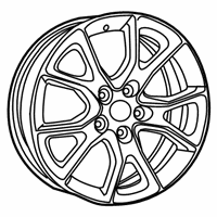 OEM 2014 Jeep Grand Cherokee Wheel Aluminum - 1VH41AAAAD