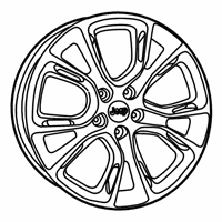 OEM 2015 Jeep Grand Cherokee Wheel-Aluminum - 68224621AB