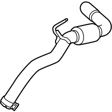 OEM 2021 Nissan Frontier Tube Assembly-Exhaust, Rear - 20050-9BT0A