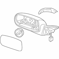 OEM 2015 Hyundai Genesis Coupe Mirror Assembly-Outside Rear View, RH - 87620-2M130