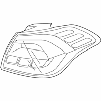 OEM Kia Lens & Housing-Rear Combination Outside - 92410A7130