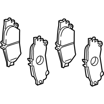 OEM 2022 Lexus NX350 Pad Kit, Disc Brake - 04466-F4020