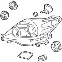 OEM 2011 Lexus LS460 Headlamp Unit With Gas, Left - 81185-50500