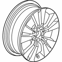 OEM 2008 Honda Accord Disk, Aluminum Wheel (17X7) (1/2J) (Tpms) (Enkei) - 42700-TE0-A91