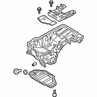 OEM 2012 Infiniti FX50 Oil Pan Assembly - 11110-1CA1A