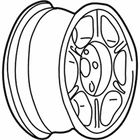 OEM 1997 Oldsmobile Bravada Wheel Asm-15X7 Front - 9592575