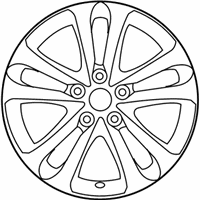 OEM 2014 Infiniti QX70 Aluminum Wheel - D0C00-3EV1A