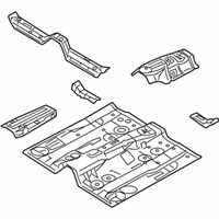 OEM 2012 Ford Fusion Front Floor Pan - 7E5Z-5411135-A