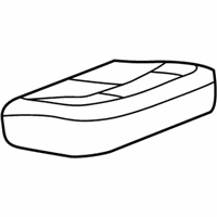 OEM Chevrolet Trailblazer Pad Asm, Rear Seat Cushion - 88937900