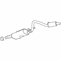 OEM Cadillac Muffler & Pipe - 84496909