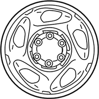 OEM 2002 Toyota Sequoia Wheel, Steel - 42601-AF020