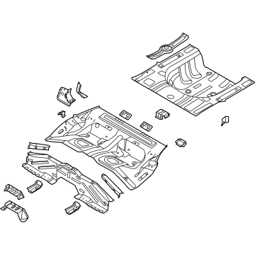 OEM 2021 Kia K5 Panel Assembly-Rear FLOO - 65510L3000