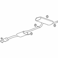 OEM 2014 Chevrolet Captiva Sport Muffler & Pipe - 25970320