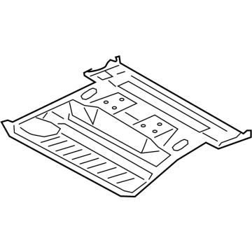 OEM 2021 Toyota RAV4 Prime Center Floor Pan - 58211-42040