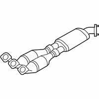 OEM 2009 Nissan GT-R Exhaust, Sub Muffler Assembly - 20300-JF00A