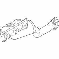 OEM 2012 BMW 128i Exchange. Exhaust Manifold With Catalyst - 18-40-7-646-692