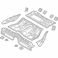 OEM 2015 Kia K900 Panel Assembly-Rear Floor - 655103T000