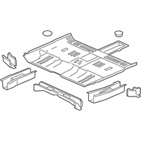 OEM 2007 Saturn Vue Panel Asm, Floor - 22718956