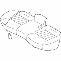 OEM 2013 Infiniti FX37 Cushion Assembly Rear Seat - 88300-1CB5C