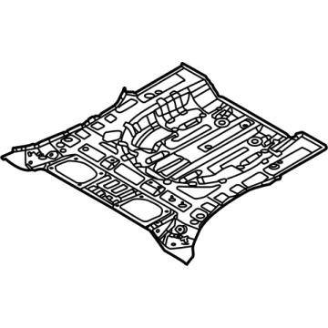 OEM 2022 Hyundai Tucson PANEL-REAR FLOOR - 65511-P0000