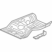 OEM 2012 Honda Civic Panel Set, RR. Floor - 04655-TR0-A00ZZ