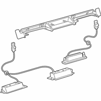 OEM 2008 Lexus LS600h Retainer Sub-Assy, Back Door Garnish - 76809-50020