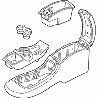 OEM 1999 Oldsmobile Bravada Console Asm, Front Floor *Graphite - 15006663