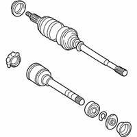 OEM 2002 Toyota Solara Axle Assembly - 43410-06252