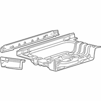 OEM 2011 Lincoln Town Car Rear Floor Pan - 3W1Z-5411215-AA