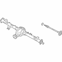 OEM 2019 Nissan Titan Rear Axle Assembly, W/O Brake - 43003-EZ12B