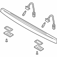 OEM 2003 Kia Rio Lamp Assembly-License - 92501FD000XX