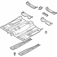 OEM 2020 Ford Police Responder Hybrid Front Floor Pan - HG9Z-5411135-B