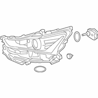 OEM 2019 Lexus IS300 Headlamp Unit With Gas, Left - 81185-53810